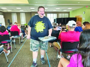 Children learn hiss-tory at Kyle Public Library