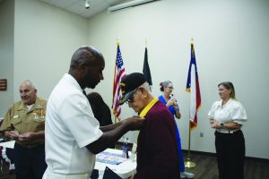 Veterans receive pins of honor