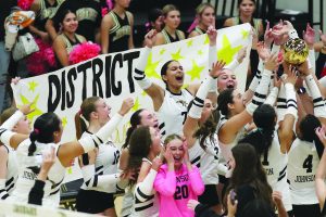 Johnson High School volleyball now district champions