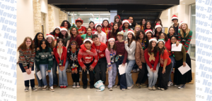 Hays High School Hawks get festive