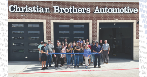 Christian Brothers Automotive cuts ribbon with Dripping Springs Chamber of Commerce